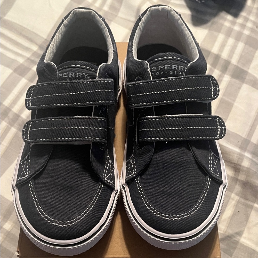 Sperry Kids Navy Sneakers with Velcro Straps